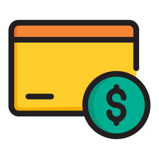 Credit card payment method debit card credit card icon
