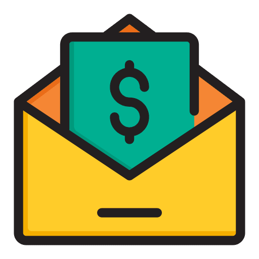 Money money communications email icon