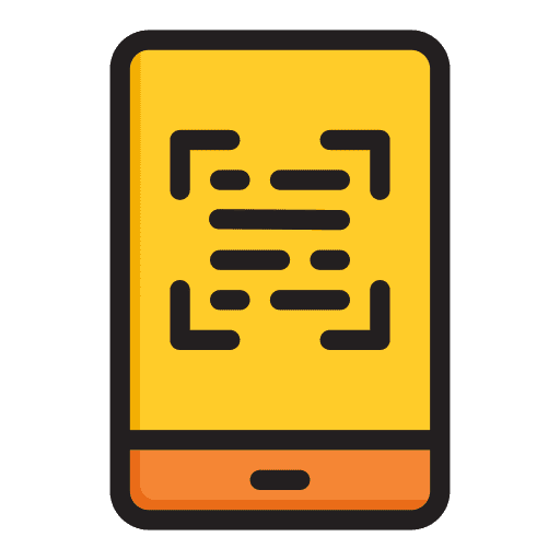 Qr code device mobile application smartphone icon Qr code device mobile application smartphone icon