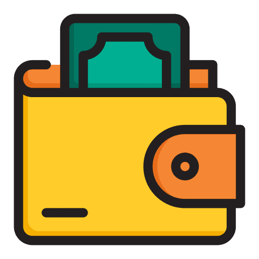 Wallet save money business and finance purse icon Wallet save money business and finance purse icon