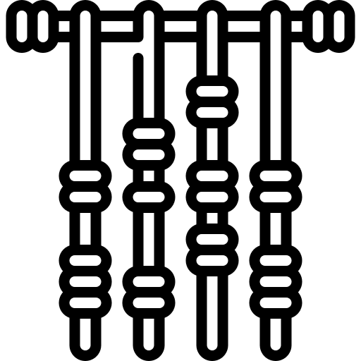 Quipu ancient cultures data collection icon