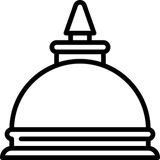 Stupa landmark architecture and city religion icon