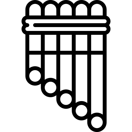 Pan flute wind instrument musical instrument pan flute icon