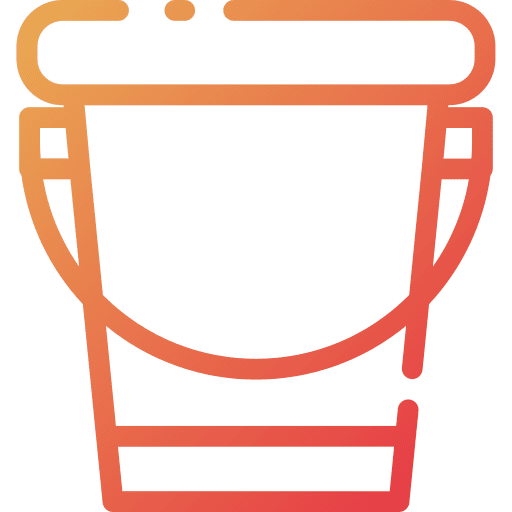 Water bucket construction and tools clean wash icon Water bucket construction and tools clean wash icon
