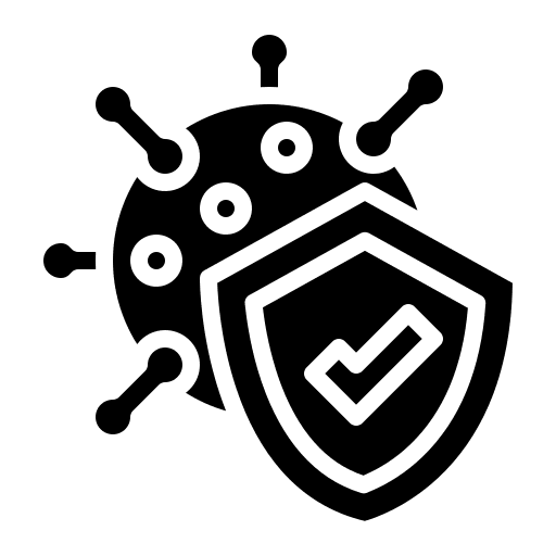 Medical protection prevention shield security icon