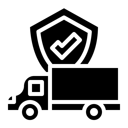 Delivery insurance cargo truck transport delivery icon