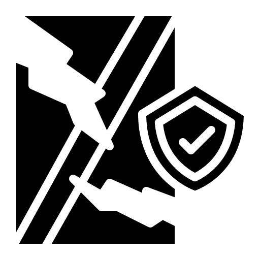 Protection insurance protected glass icon Protection insurance protected glass icon