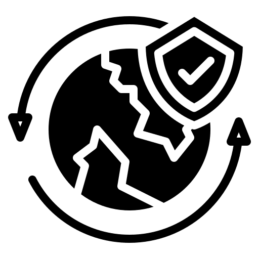 Worldwide security travel global world icon Worldwide security travel global world icon