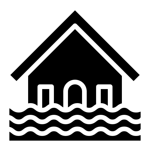 Flooded house flooded house flood climate change icon Flooded house flooded house flood climate change icon