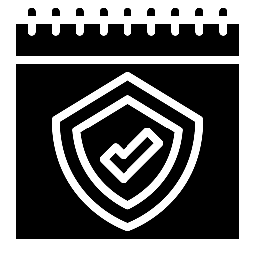 Period time check security protection icon Period time check security protection icon