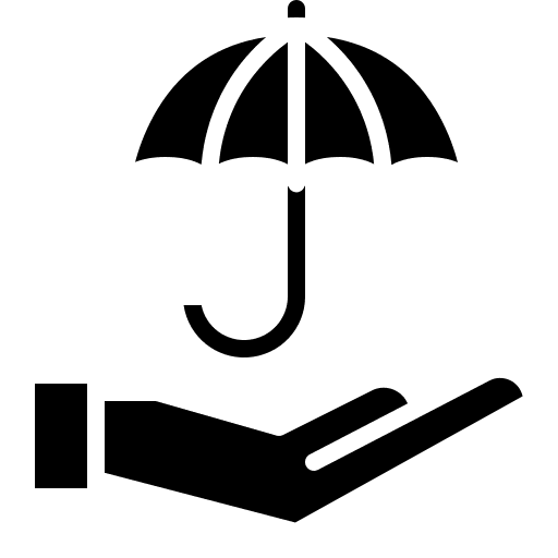 Protection healthcare life insurance take care icon Protection healthcare life insurance take care icon