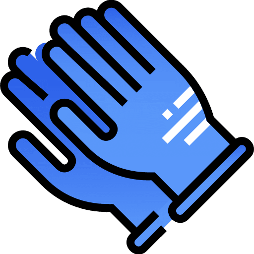 Gloves protection anti-bacterial safe icon Gloves protection anti-bacterial safe icon