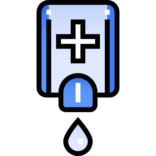 Sanitizer sanitary protection healthcare and medical icon Sanitizer sanitary protection healthcare and medical icon