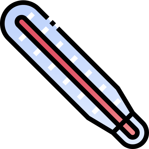 Thermometer fever safe travel icon Thermometer fever safe travel icon