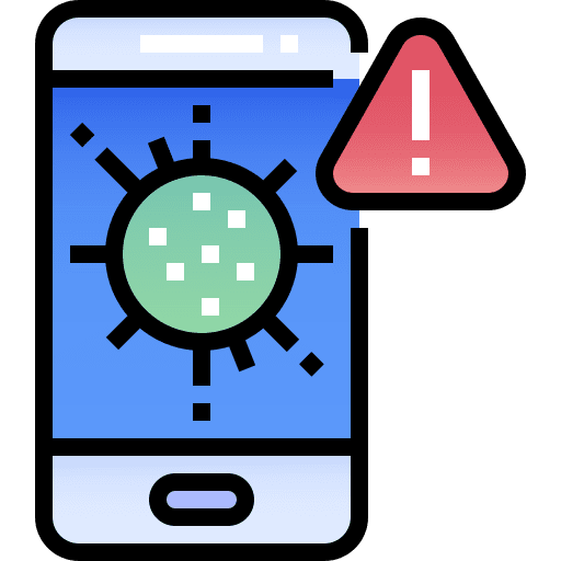 Tracking app virus pandemic mobile app icon