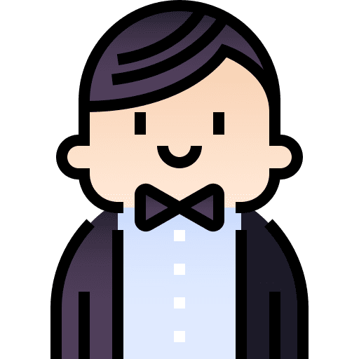 Groom groom heart love and romance icon