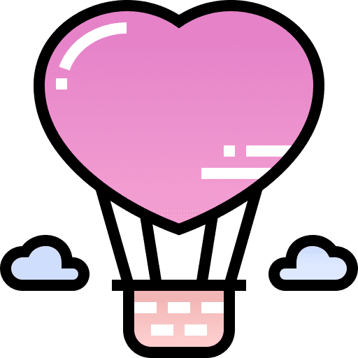 Hot air balloon romance hot air balloon air balloon icon