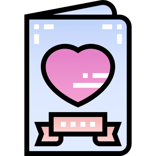 Invitation card marry wedding icon