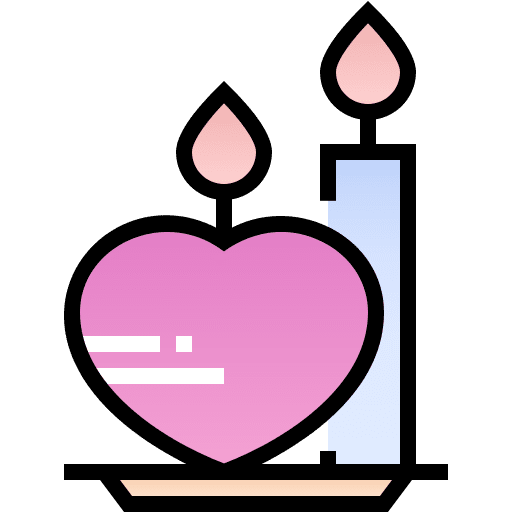 Candles candle holder valentine candle light icon Candles candle holder valentine candle light icon