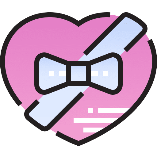 Gift heart valentine present box icon Gift heart valentine present box icon