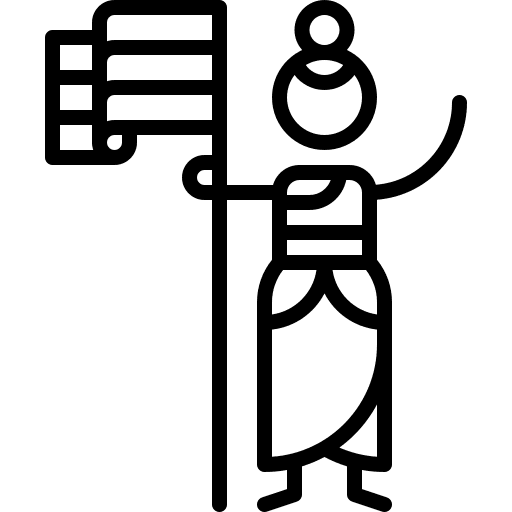 India religion woman flag icon