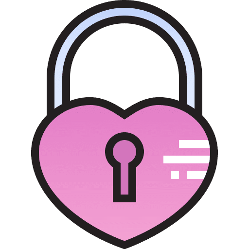 Keylock lock marry heart icon Keylock lock marry heart icon