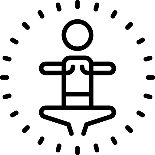 Self realization cape man meditation icon
