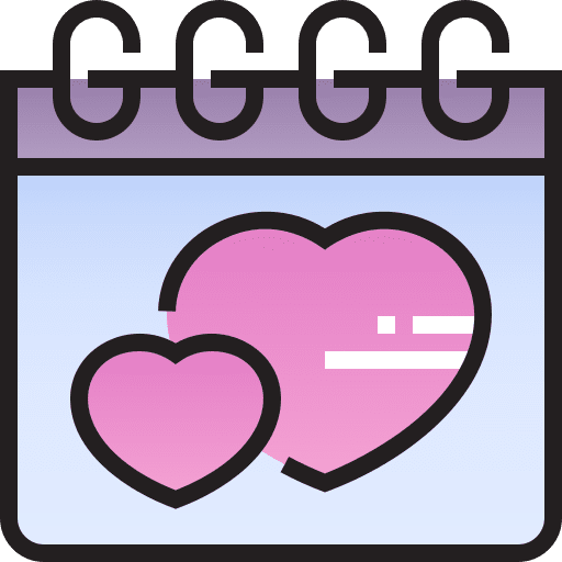 Wedding date wedding calendar event love and romance icon Wedding date wedding calendar event love and romance icon