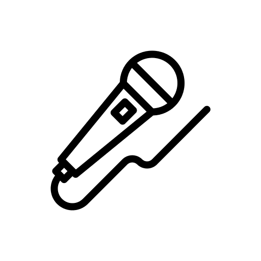 Microphone technology karaoke microphones icon