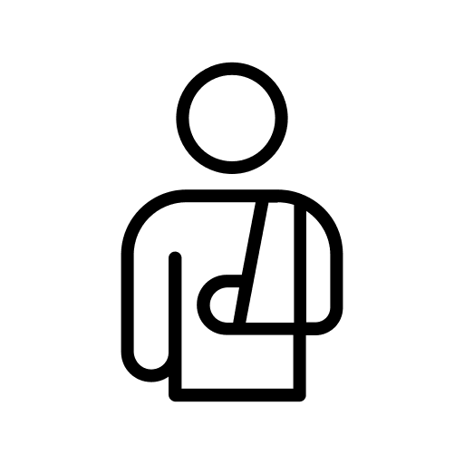 Accident healthcare and medical accident people icon
