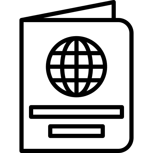 Passport document passport identity icon Passport document passport identity icon