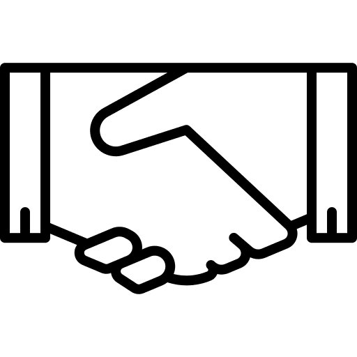 Partnership hands business pack partnership handshake icon