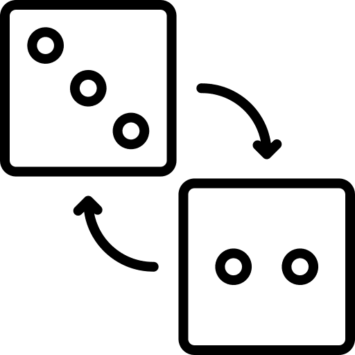 Dices play dices entertainment icon