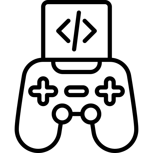 Game development game development video games console icon