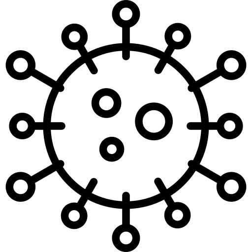 Coronavirus covid 19 healthcare and medical biology icon