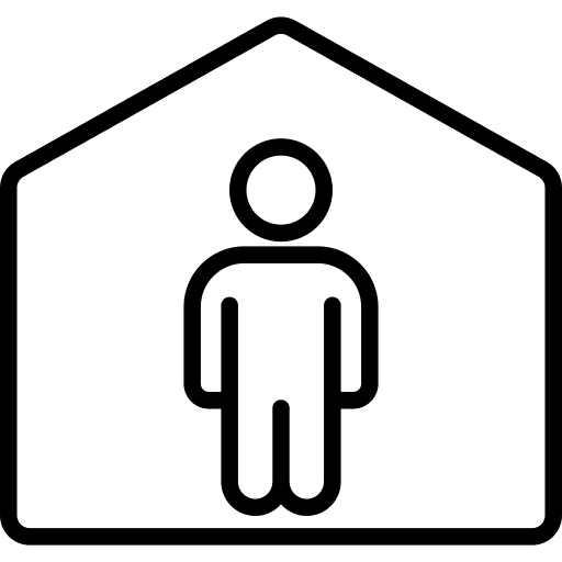 Stay home stay home prevention virus icon