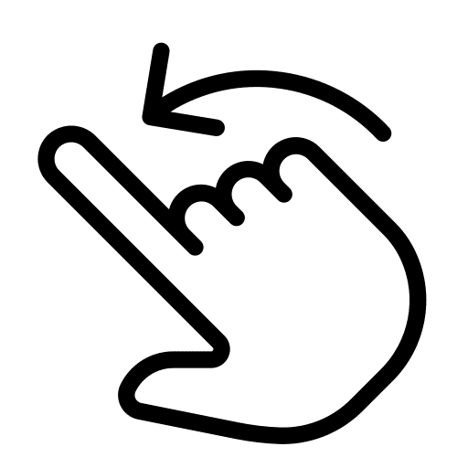 Swipe gestures left swipe left icon