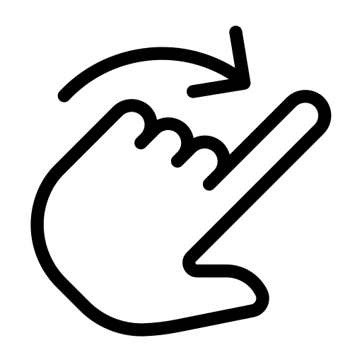 Swipe swipe hand double swipe icon