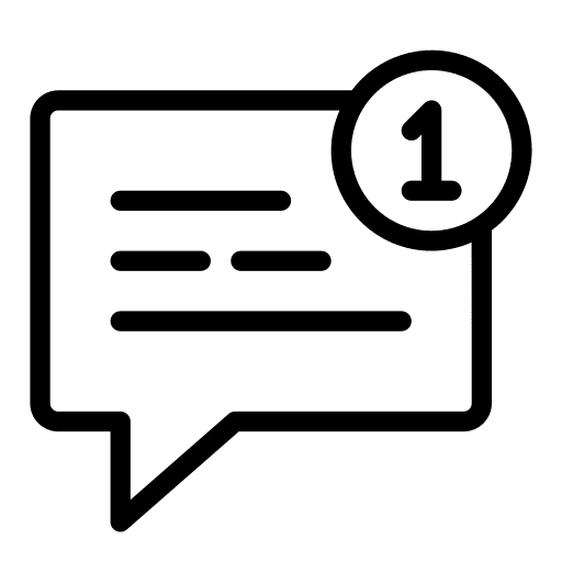 Chat chat speech bubble notification icon Chat chat speech bubble notification icon