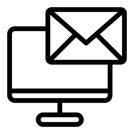 Email email screen message icon Email email screen message icon