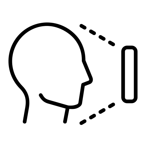 Facial recognition facial recognition sensor face scan icon