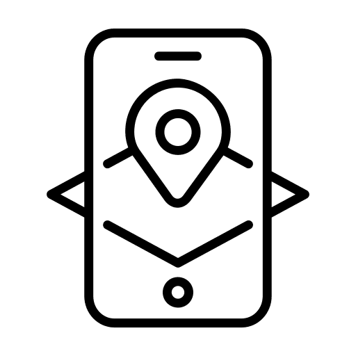 Gps maps and location phone navigation icon