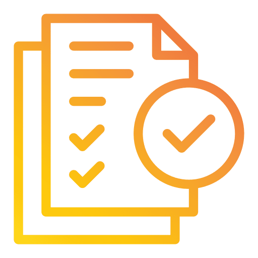 Approve archive document approve icon