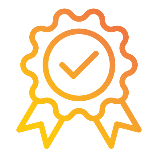 Reward sports and competition check quality icon