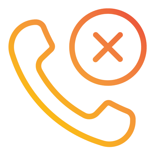 Missed call cross telephone call ui icon Missed call cross telephone call ui icon