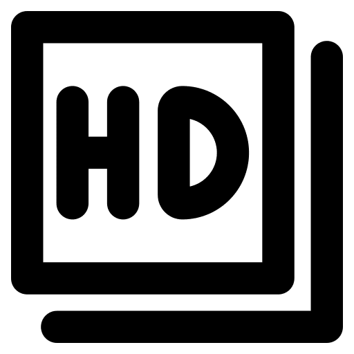 Hd resolution quality high definition icon Hd resolution quality high definition icon