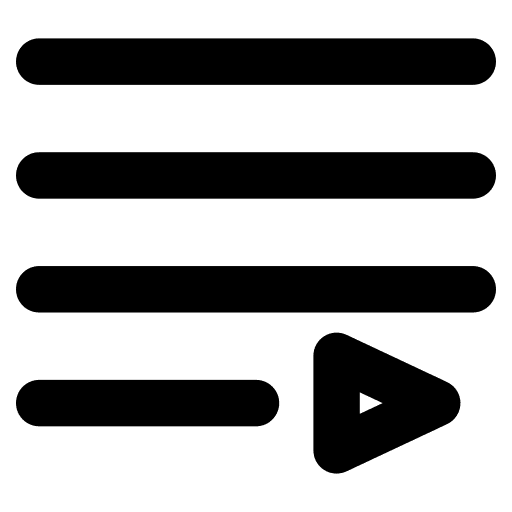 Playlist ui play button music player icon