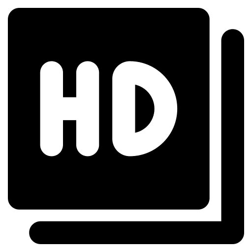 Hd quality resolution interface icon Hd quality resolution interface icon