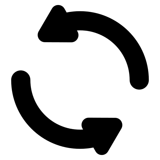 Loop loop arrows button icon