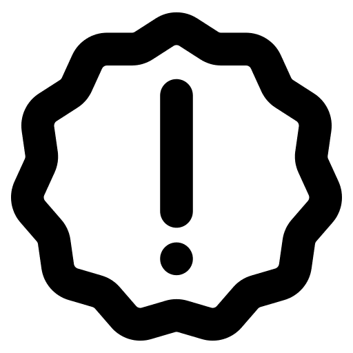 Warning interface exception exclamation icon Warning interface exception exclamation icon